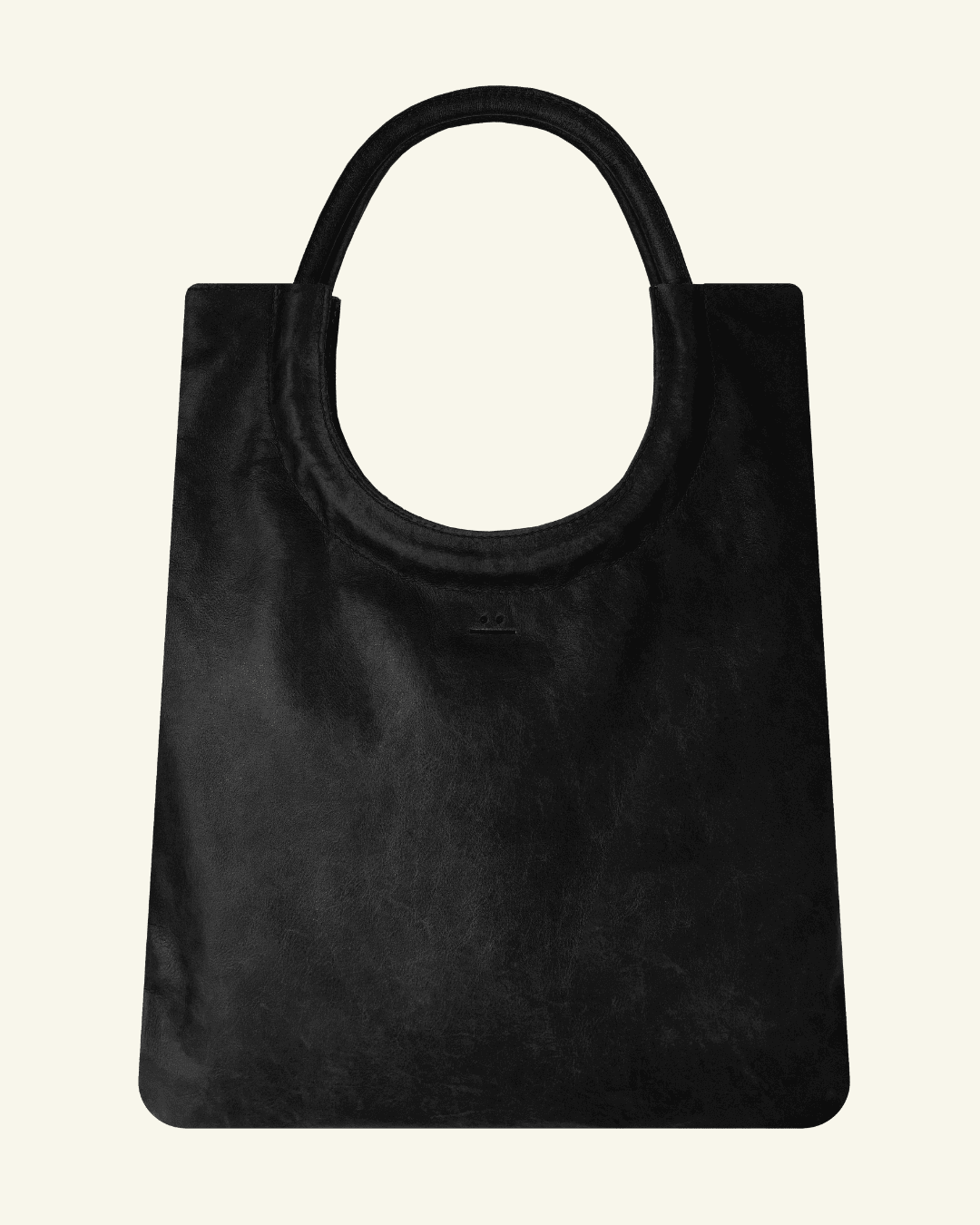 Mixed Emotions Reversible Tote in Noir (black), featuring suede and leather, stylish and spacious for everyday essentials.
